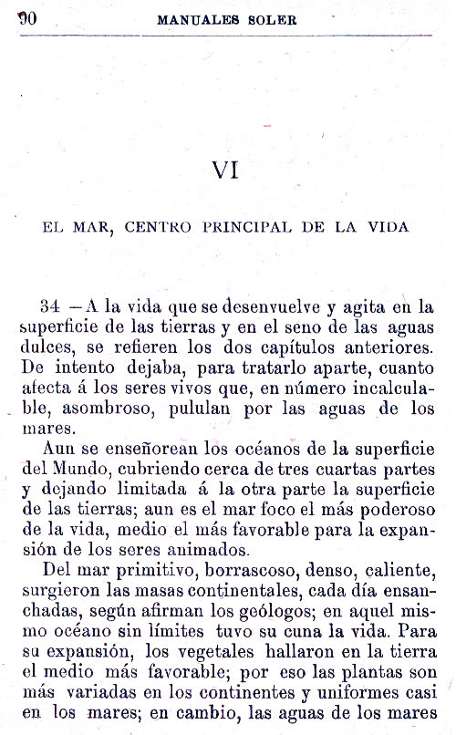 Página 90. Manual Soler 2, de Historia Natural por Odón de Buen.