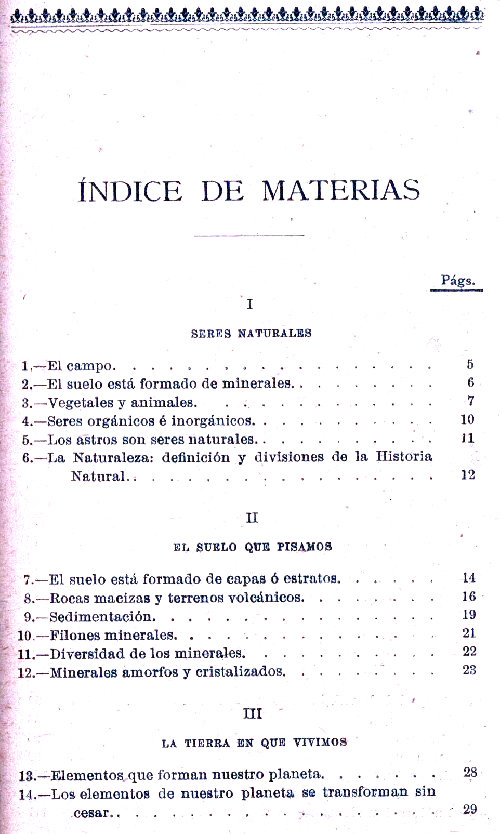 Página 147. Manual Soler 2, de Historia Natural por Odón de Buen. Índice de materias